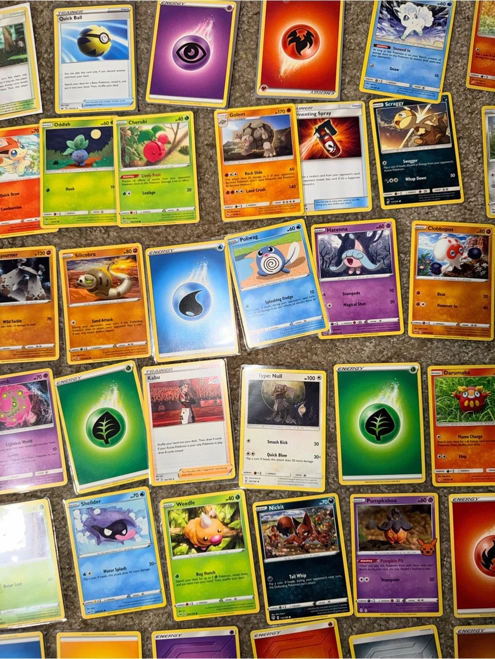 Large Assortment of Pokémon Trading Cards - Multicolor Booster